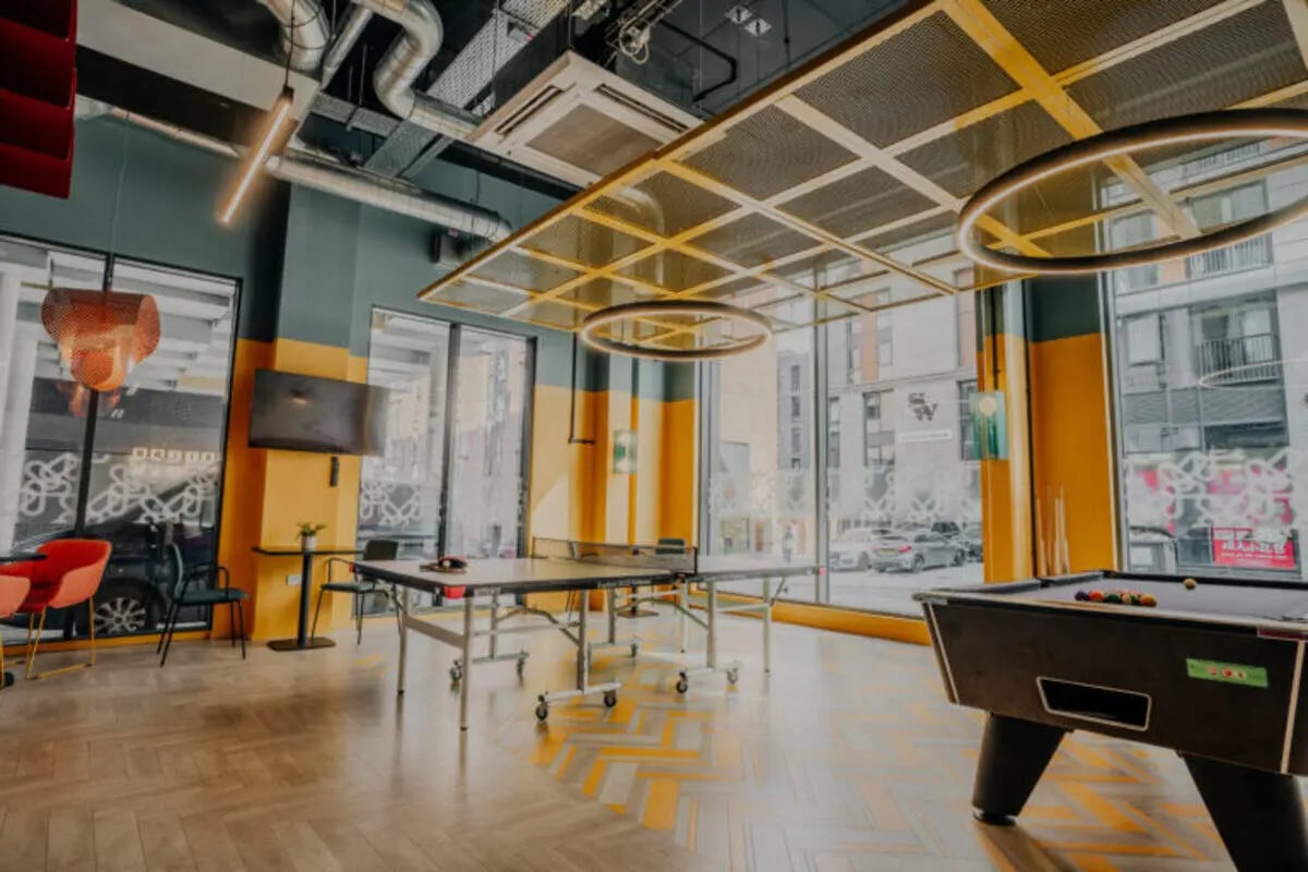 Ping pong table and pool table playing area at Bailey Fields -Sheffield in Sheffield Student Accommodation