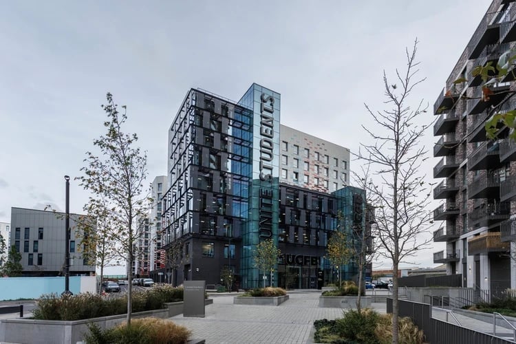 Modern student accommodation building exterior exterior at Arch View House in London Student Accommodation