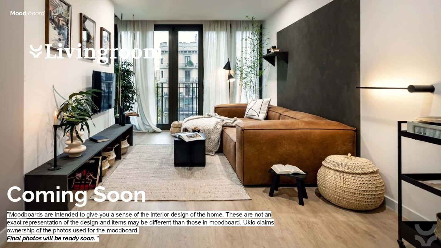 Brown sectional sofa rug basket and television living room at Apartment in 81 Av. de la Bourdonnais, 75007 Paris, France in Paris Student Accommodation