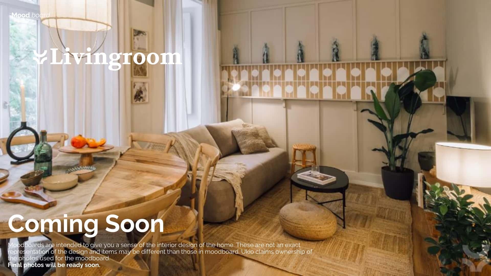 Dining table sofa houseplants living room at Apartment in 13 Rue de l'Ancienne Comédie, 75006 Paris, France in Paris Student Accommodation