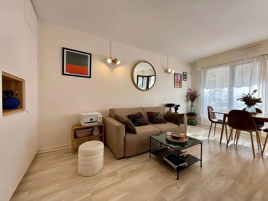 Sofa coffee table dining set pictures living room at Apartment in 6 Rue de l'Hôpital Saint-Louis, 75010 Paris, France in Paris Student Accommodation