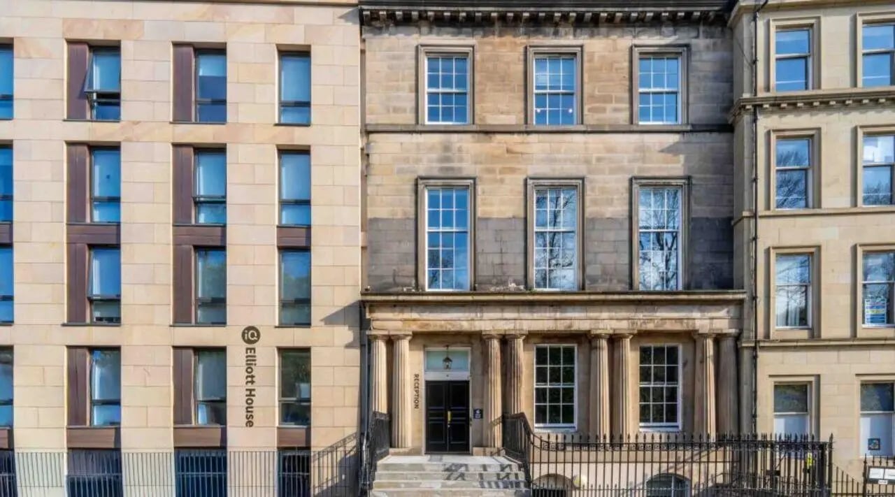 Elliott House reception building exterior at Elliott House in Edinburgh Student Accommodation