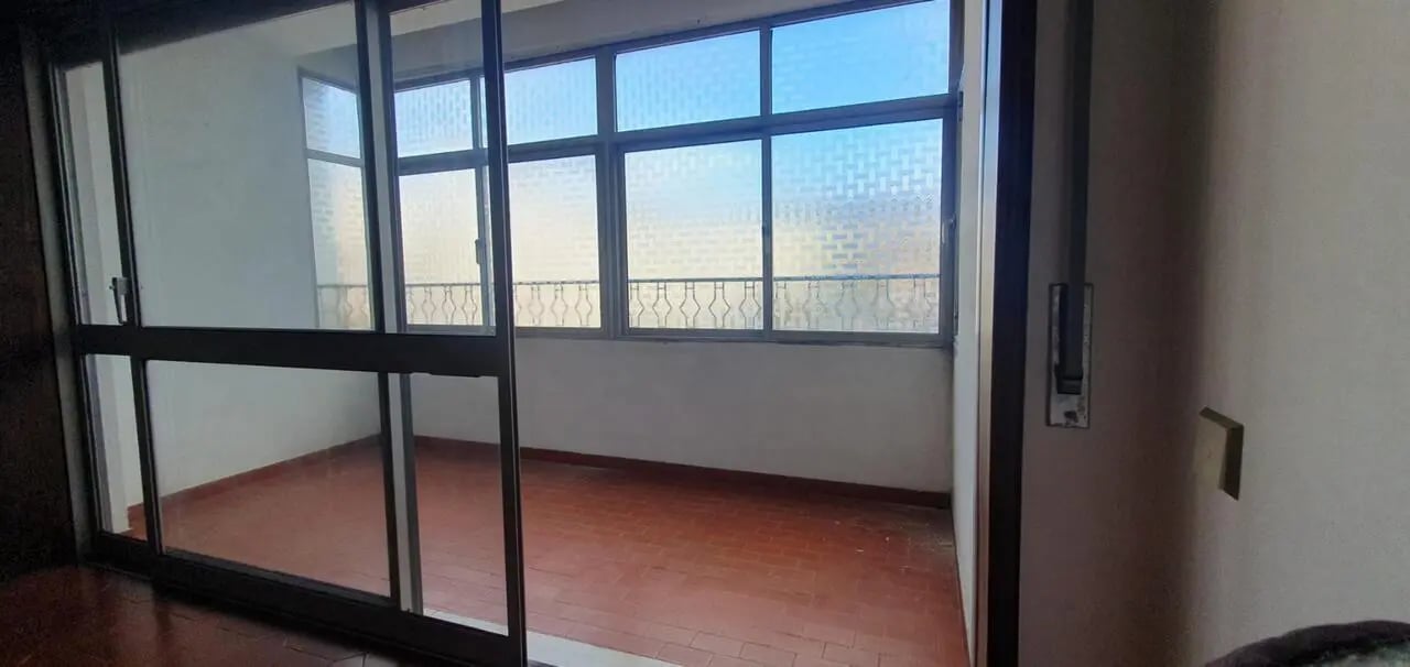 Balcony with tiled floor and large windows balcony area at Double Bedroom close to Minho University 3 in Guimaraes Student Accommodation