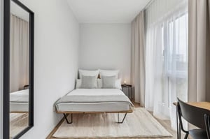 Amazing double in a trendy apartment complex near Leipzig's main train station