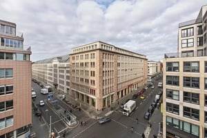 Street view of buildings and cars exterior at Zimmer in der Anton-Wilhelm-Amo-Straße 17 in Berlin Student Accommodation