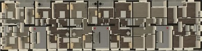 Floor plan with multiple rooms beds and desks floor plan at Single bedroom in a shared apartment in Moabit in Berlin Student Accommodation