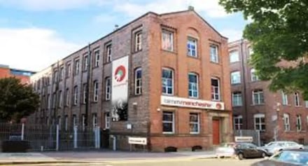 Brick building with signage and cars Exterior at British And Irish Modern Music Institute Accommodation