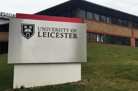 University of Leicester sign building exterior at University Of Leicester Accommodation