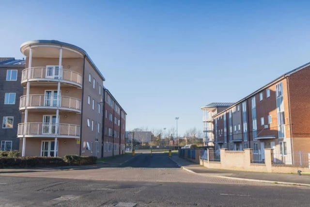 Apartment buildings with balconies and windows exterior at Madison Gardens in Nottingham Student Accommodation