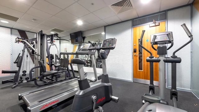 Gym equipment Treadmill Elliptical exercise bike Gym at Clarendon Street in Nottingham Student Accommodation