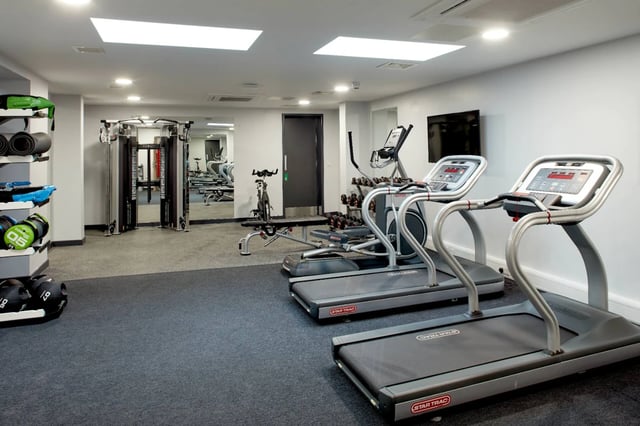 Treadmills elliptical weight rack gym equipment gym at Eden Square in Coventry Student Accommodation