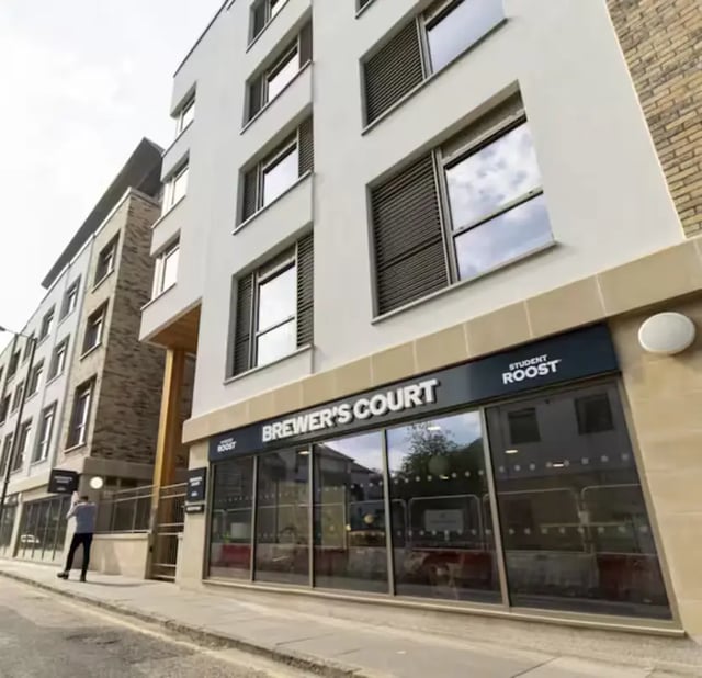 Brewer's Court student accommodation building exterior at Brewer's Court in Edinburgh Student Accommodation