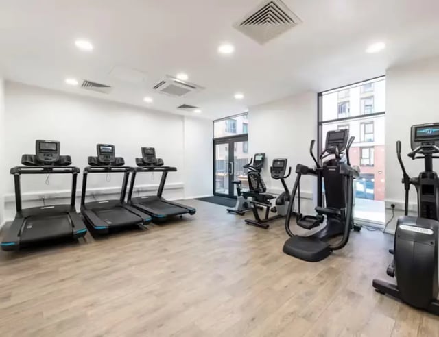 Treadmills and cardio machines gym area at Hollis Croft in Sheffield Student Accommodation