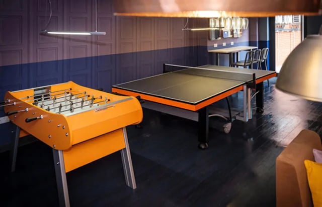 Foosball table ping pong table lounge area at Albert Place in Newcastle Upon Tyne Student Accommodation
