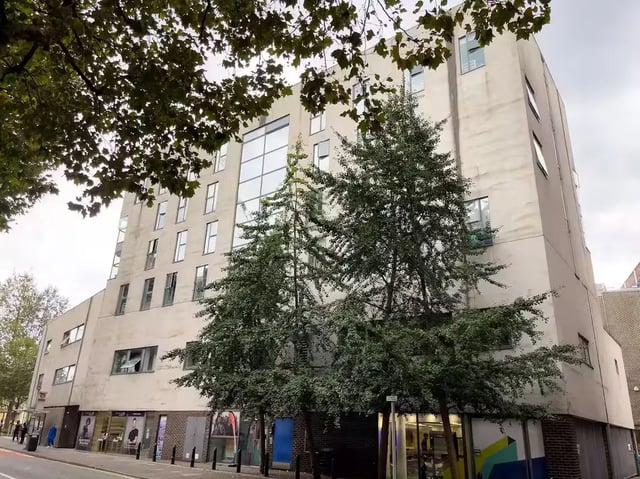 Modern building with trees and windows Exterior at Bright House in Kingston Upon Thames Student Accommodation