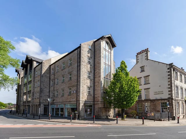 Stone student accommodation building on a street exterior at Cable Street Lancaster in Lancaster Student Accommodation