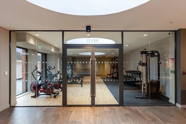 Exercise bikes treadmills weights gym at Benson Yard in Liverpool Student Accommodation