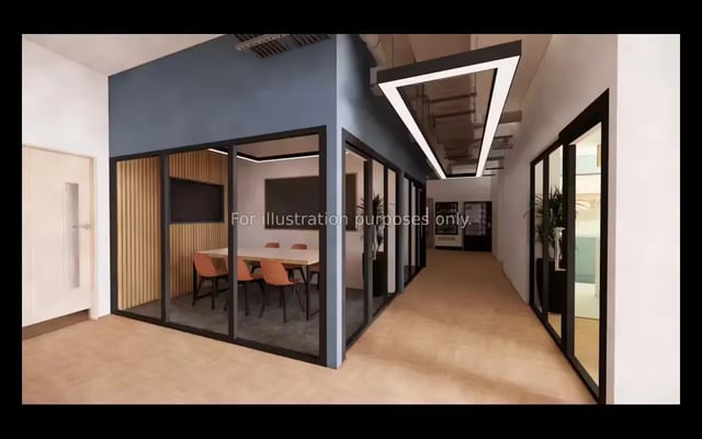Meeting room with table and chairs interior at Medici in Nottingham Student Accommodation