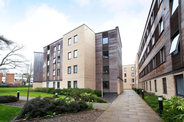 Apartment buildings with brick and wood exterior exterior at Dorset House in Oxford Student Accommodation