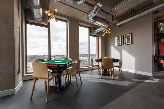 Mahjong tables and chairs playing area at The Vantage in Nottingham Student Accommodation