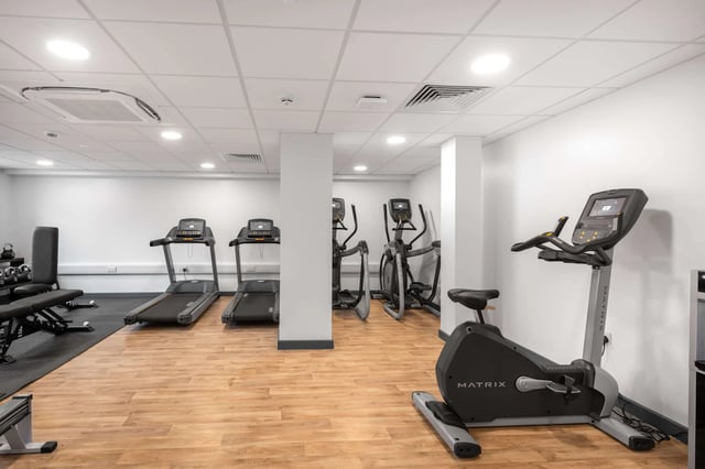 Treadmills elliptical and stationary bike gym area at Red Queen - Coventry in Coventry Student Accommodation