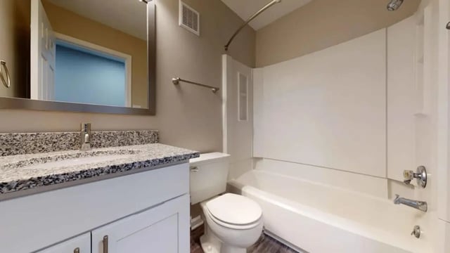 Sink toilet bathtub and shower Bathroom at 3116 Hillsborough in Raleigh Student Accommodation
