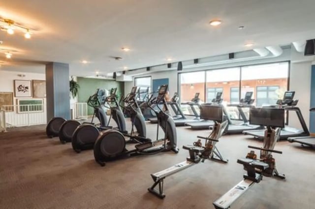 Ellipticals treadmills rowers gym equipment gym at Rambler Austin in Austin Student Accommodation