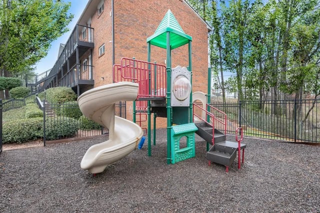 Playground with slide and stairs playing area at Belmont Crossing in Smyrna Student Accommodation