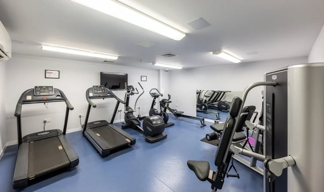 Treadmills ellipticals rowing machine weight machine gym at Haddington Place in Edinburgh Student Accommodation