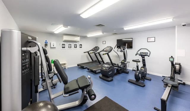 Gym equipment including treadmills and bikes gym at Haddington Place in Edinburgh Student Accommodation