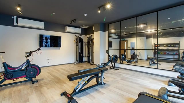 Gym with exercise bikes and rowing machines Gym at Tudor Place in Chester Student Accommodation