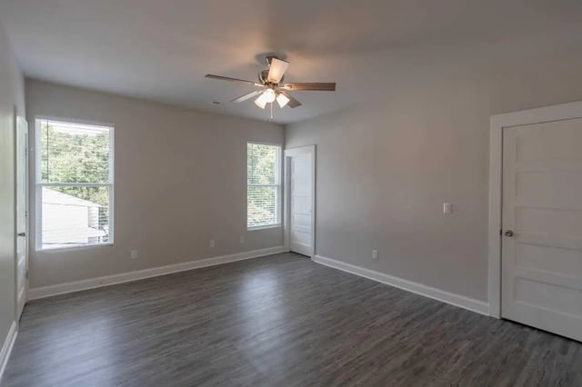 Two windows ceiling fan and doors bedroom at Burt, Marcom, Collegeview & Reavis in Raleigh Student Accommodation
