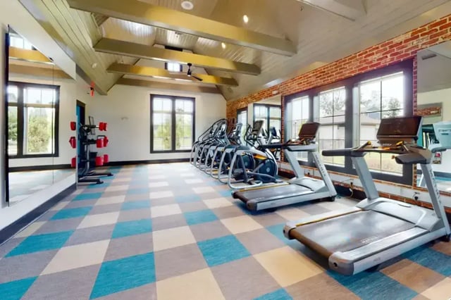 Treadmills elliptical machines weight rack gym at College Town Oxford in Oxford Student Accommodation