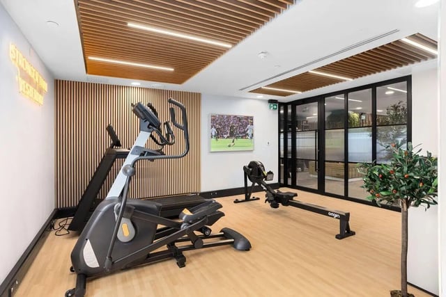 Elliptical treadmill rower television gym area at Brunswick Apartments in Southampton Student Accommodation