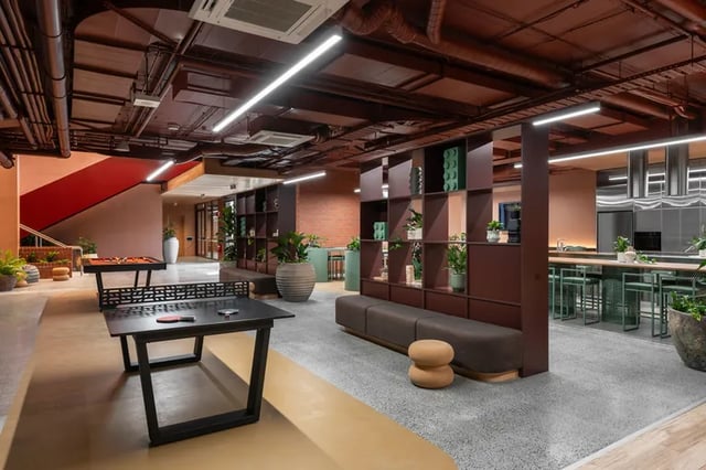Ping pong tables pool table lounge living room at Campus House in Melbourne Student Accommodation