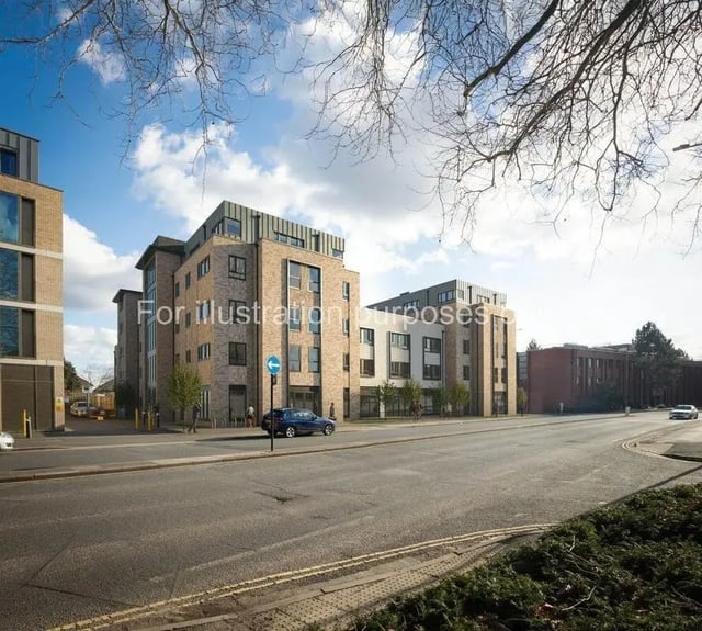 Modern apartment buildings with cars exterior at Wilson House in Oxford Student Accommodation