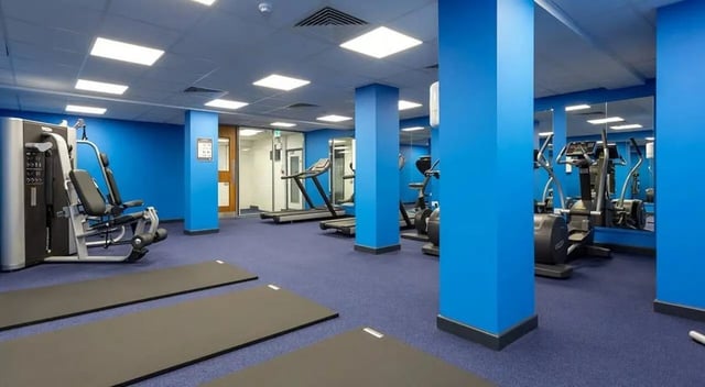 Gym equipment treadmills mats gym at Marland House in Southampton Student Accommodation