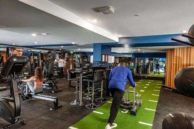 Gym equipment and people exercising gym at Study Inn Talbot Street Nottingham in Nottingham Student Accommodation