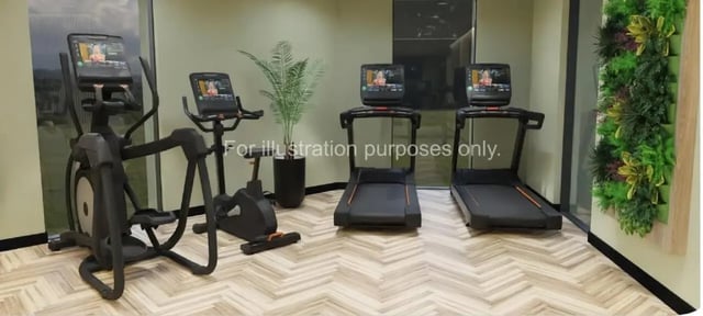 Treadmills elliptical exercise bike fitness gym at Stellaris in Cambridge Student Accommodation