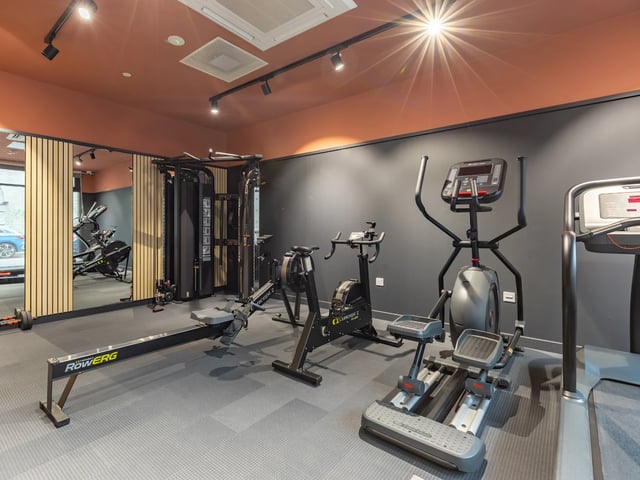 Rowing machine elliptical treadmill gym equipment gym at Stanley Studios - Dundee in Dundee Student Accommodation