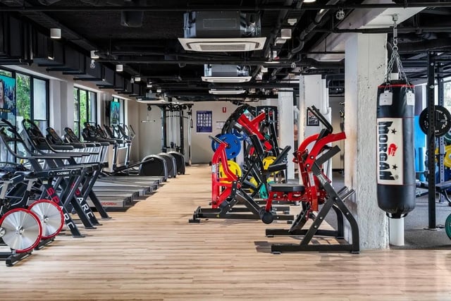 Gym equipment treadmills weight machines punchbag gym at Campus Melbourne in Melbourne Student Accommodation