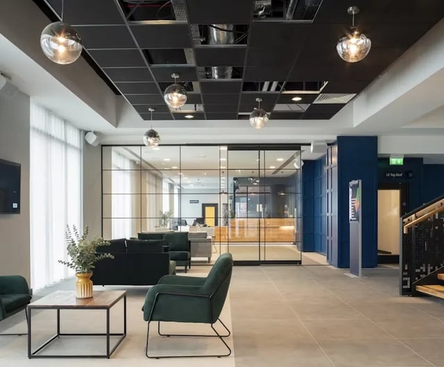 Lobby with seating and reception area living room at Aspen Dublin in Dublin Student Accommodation