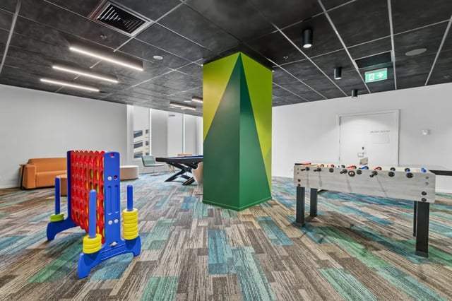 Foosball table connect four billiard table living area at Mayoral Drive Student Accommodation in Auckland Student Accommodation
