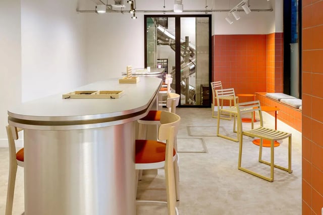 Counter seating and games common area at True Sheffield in Sheffield Student Accommodation