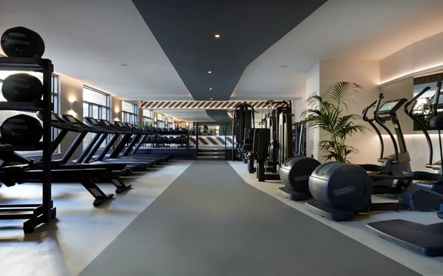 Gym equipment treadmills elliptical machines weights gym at Student Castle Durham in Durham Student Accommodation