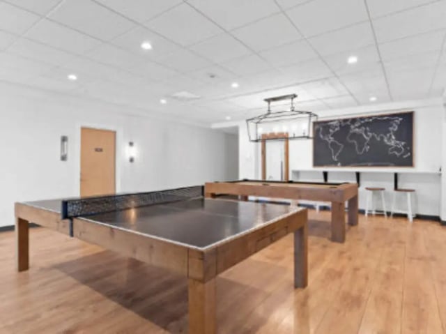 Ping pong table and pool table recreation area at UCity Flats in Philadelphia Student Accommodation