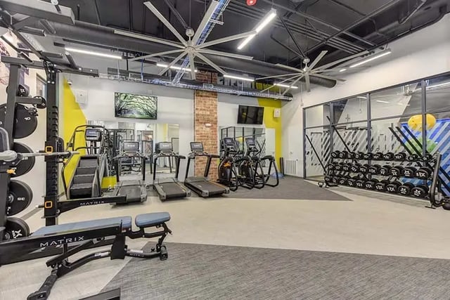 Weight rack treadmills bench and exercise machines gym at Academy65 in Sacramento Student Accommodation