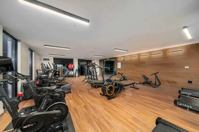 Gym equipment including treadmills and bikes gym at Malibu Tucson Apartments in Tucson Student Accommodation