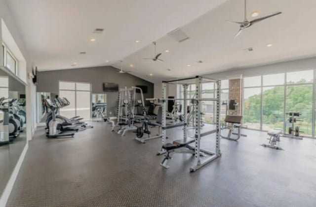 Weight machines treadmills exercise bikes gym. at Knox Ridge in Knoxville Student Accommodation