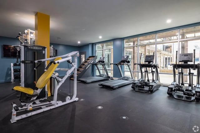 Weight machine treadmills ellipticals gym at Paloma Kent in Kent Student Accommodation